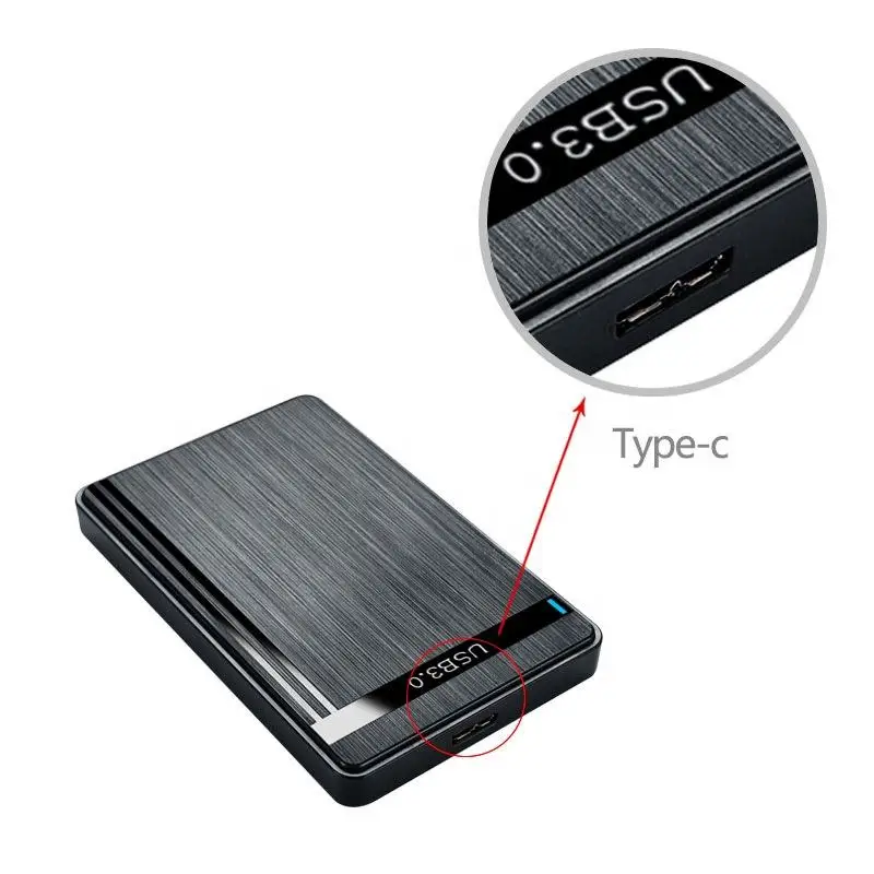 Clearance Sale Sata 2.5 HDD Case with USB 3.0 2.0 Type C Adapter External Hard Drive Enclosure for Desktop 3.1 Case HD