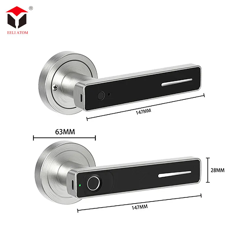 Electronic Fingerprint Smart Handle Keyless Opening Door Lock With Digital Door Lock Fingerprint