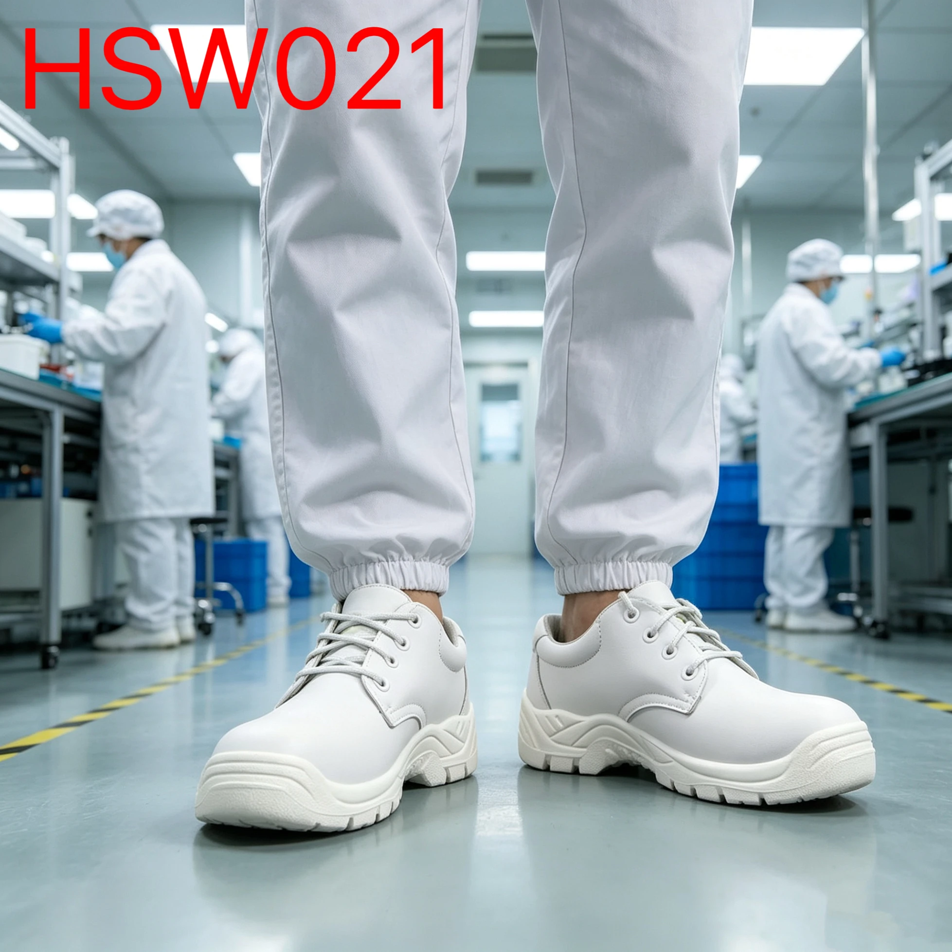 YYR,light Work Environment Microfiber Leather White Safety Shoes Dust Workshop Anti-bacterial Steel Toe Insert Work Shoes HSW021