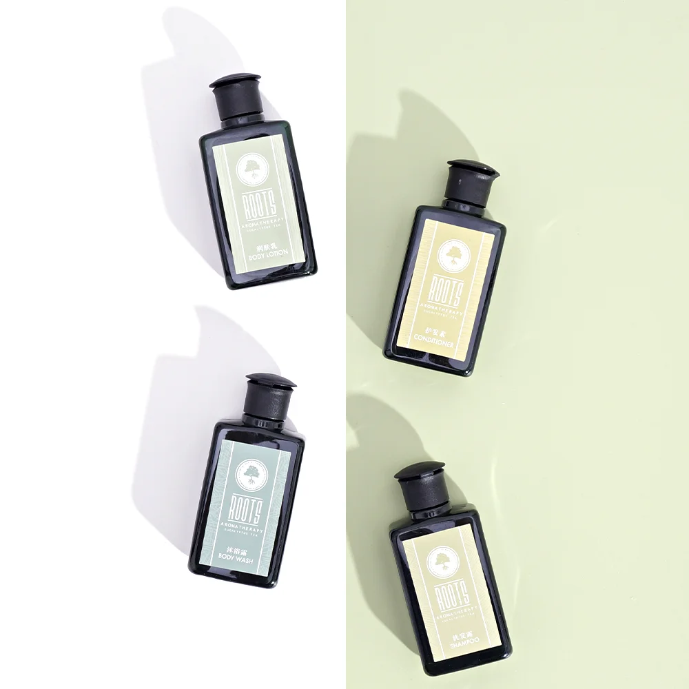 Luxury Hotel Liquids Supplies Beautiful Mini 30ML Bathroom Shampoo Shower Gel Disposable Cosmetics