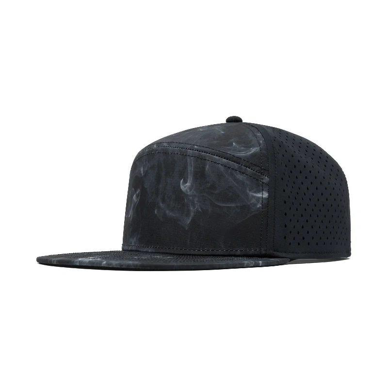 6-panel Blue Pink Oxford Sporty Polyester Laser Cut Waterproof Quick Drying Fabric Rebound Baseball Cap