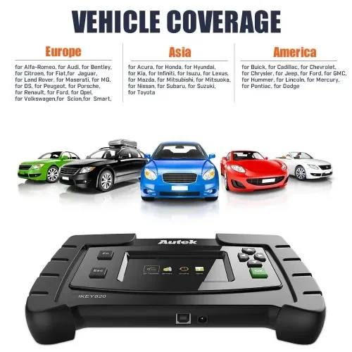 Autek Ikey820 OBD2 Car Key Programmer - Universal Tool