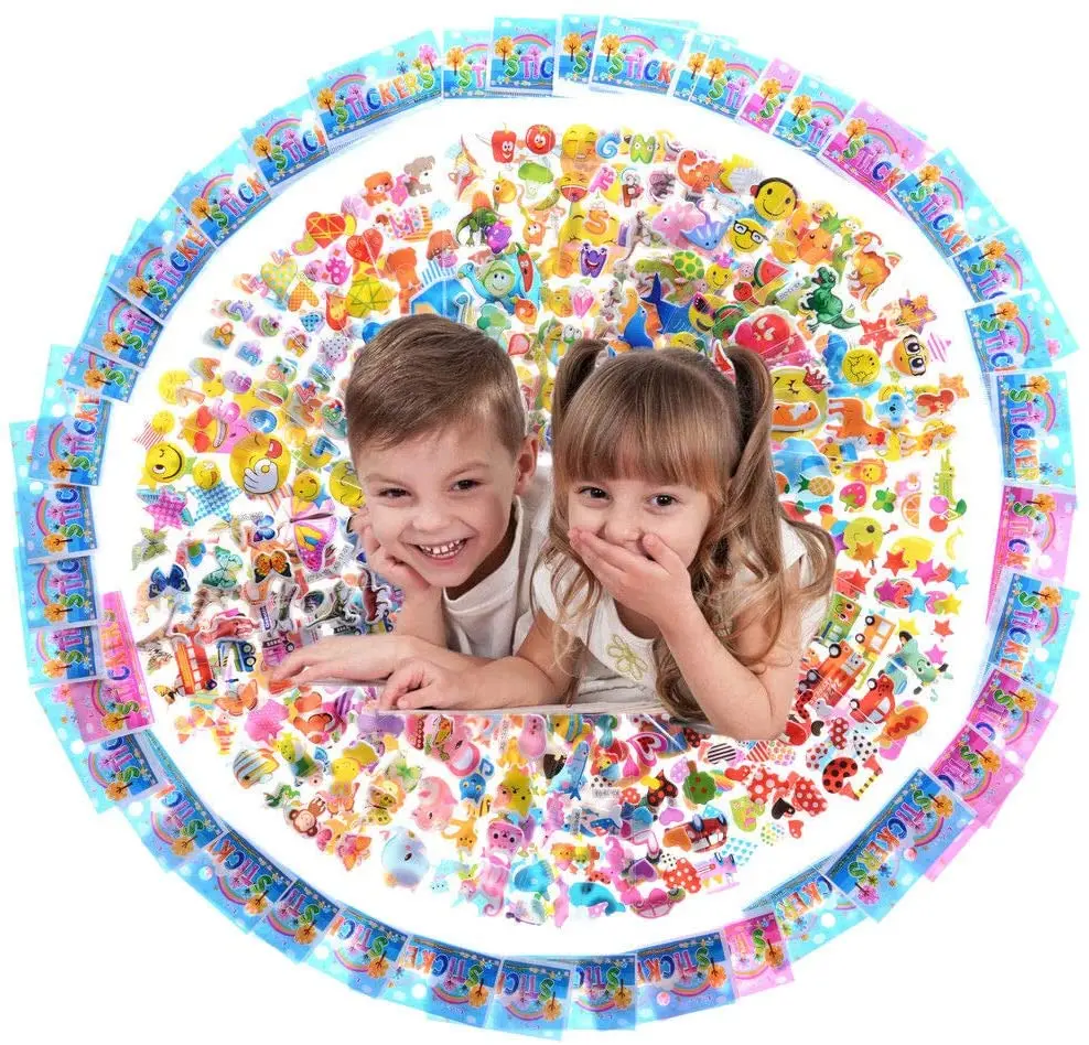 3D Stickers for Kids & Toddlers 500+ Puffy Stickers Variety Pack