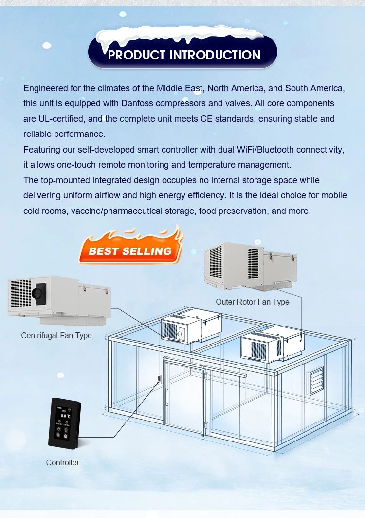 Condensing Unit, 3.5HP, Roof, Monoblock, 3120W - detail 4