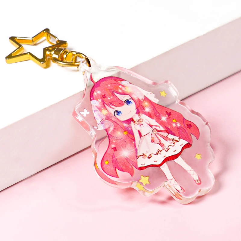 Custom Design Epoxy Resin Cute Shine Acrylic Key Chains Charm Acrylic Gift Make Your Own logo Acrylic Keychains