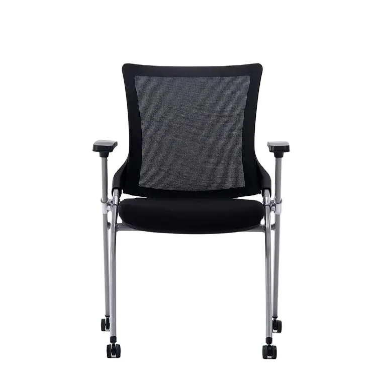 Office Chair Simple Mesh Folding Office Chair With Wheels