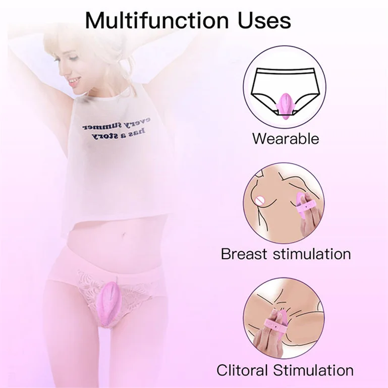 vibromasseur de culotte S-Hande Leaf-RTC - Vibromasseur culotte avec télécommande et 9 modes de  vibration, bleu main image 1