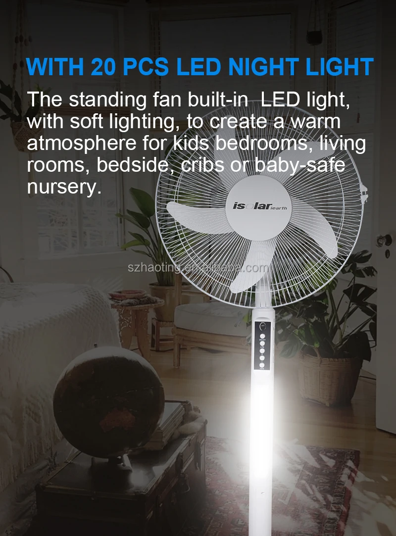 16 Inch Electric Stand Fan Home Solar Rechargeable Pedestal Fan Buy Pedestal Fan,Electric