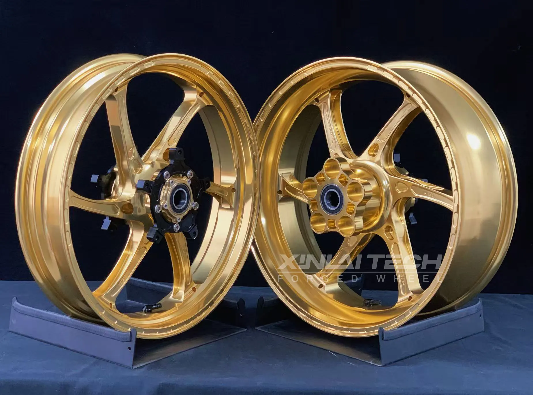 XL Custom Forged Motorcycle Wheels for Yamaha R1 R1M MT10 CNC Forged Billet Aluminum Rims 17 18 Inch Anodized Finish OEM ODM - Image 3