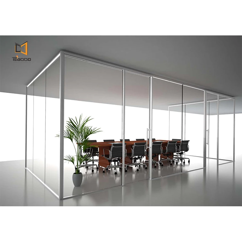 Commercial Modern Glass Partition for Office Decoration with CE  Glass Partition