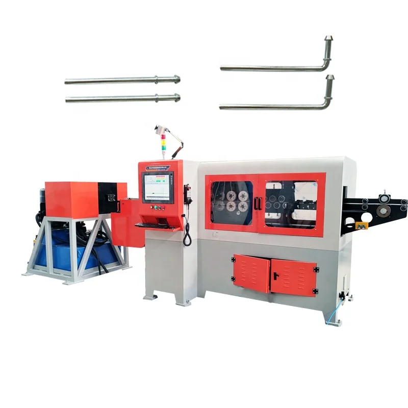 High Quality Silencer Hanger Hook Making Forming Equipment Combined 3d Wire Bending Machine and Rivet End Making Machine