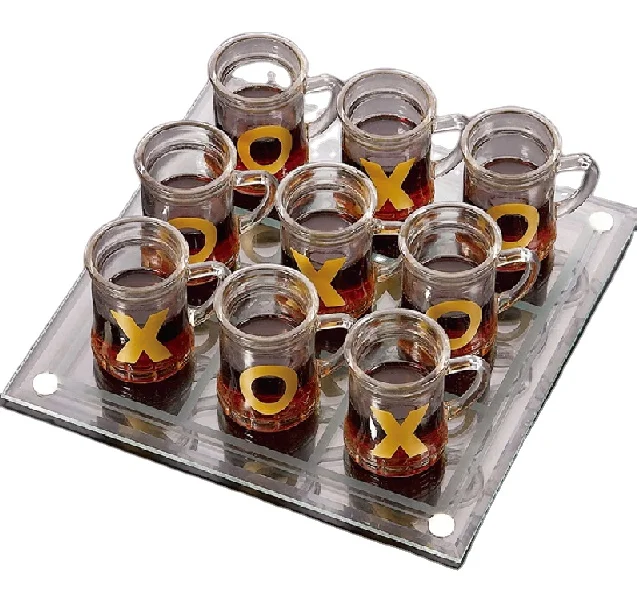 drinking game tic tac toe set