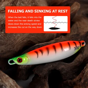CHEERY Trail-Opening Curved Blade Lure Metal Jig Lead Fish Hook Noctilucent Bionic Sea Boat Fishing Saltwater Fish Wholesale – Metal Jig – view 4
