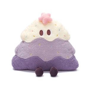 Cartoon Embroidery Throw Decorative Pillows Cute Soft Christmas Tree Shape Pillow Decor