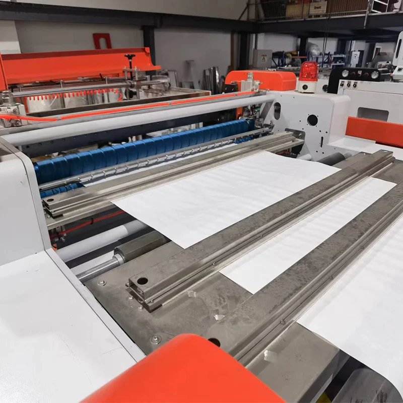 ZHQ Model Full Automatic Paper Roll to Sheet Cross Cutting Machine As Stacking Delivery