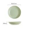 Stone-patterned 8-inch Round Plate - Milk Green