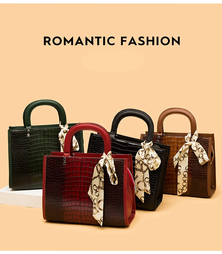 Wholesale Ladies Handbags Set Manufacturer Custom Purse Hand Bag Fashion Pu Leather 2022 Luxury