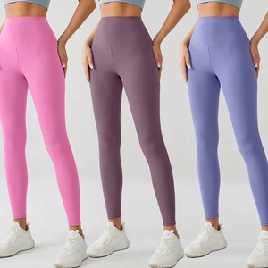 Custom Logo High-Waist Plus Size Butt Gym Seamless Yoga Women's Leggings-Breathable Knitted Fabric With Seamed Technics