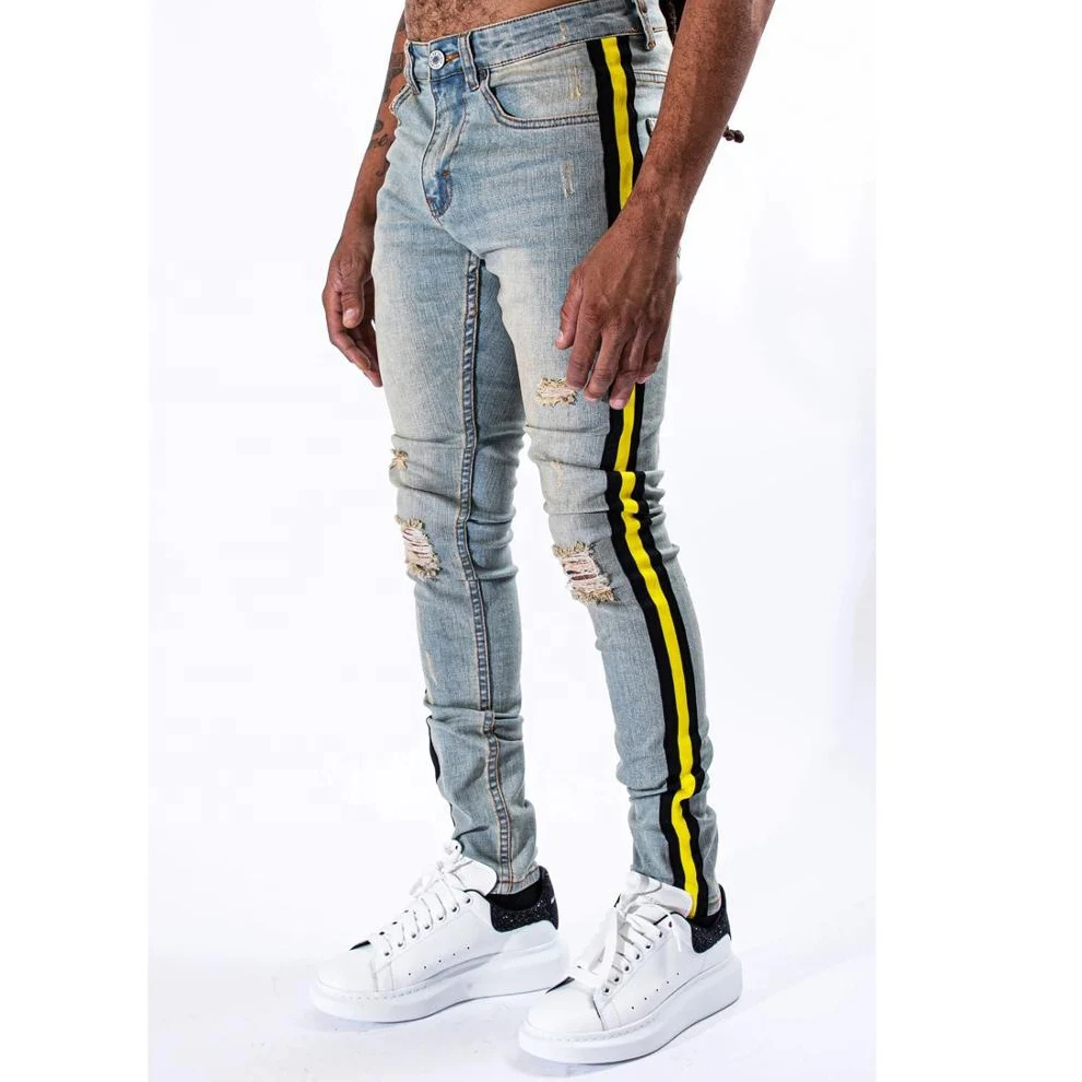 $27.13 Scratched Frayed Zipper Fly Ripped Jeans | Denim jeans men, Designer  jeans, Mens jeans