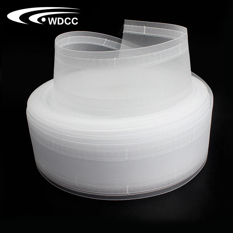 BENECREAT 27 Yard Wave Curtain Tape - 3.15 Inch White Nylon Drapery Header