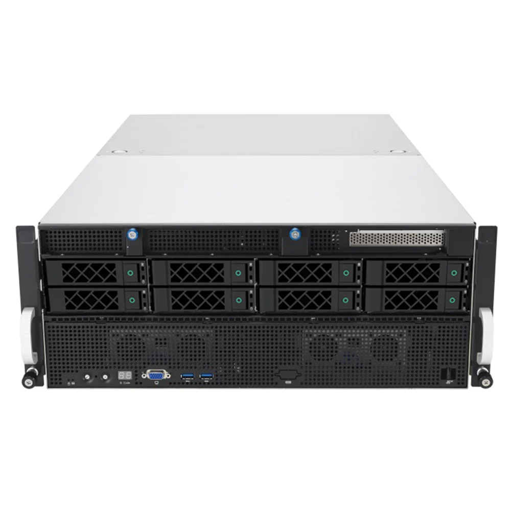 4U Server - 8 GPU Support AMD EPYC Rome/Milan CPU, 128 Cores, 8TB DDR4, PCI-E 4.0 for AI/HPC/3D Rendering