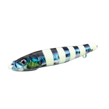 Cross-Border Hot-Selling Artificial Hard Bait Shore Cast Small Jack 3D Printed S-Shaped Luminous Bionic Metal Spoon Stock – Metal Jig – view 4