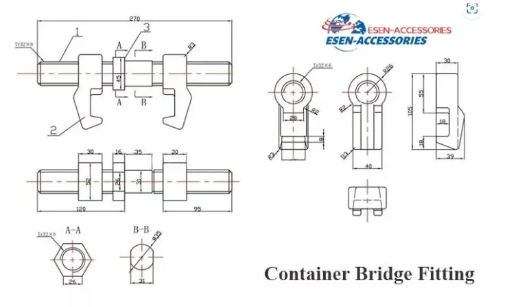 Container Clasp Fixing Premium ISO Container Safety Clamp Spare Parts Lock Lashing Equipment ...