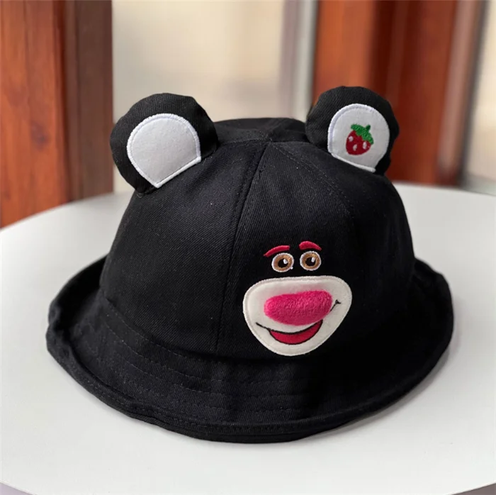SZ410 Custom Logo Strawberry Bear Bucket Hat - Sun Protection