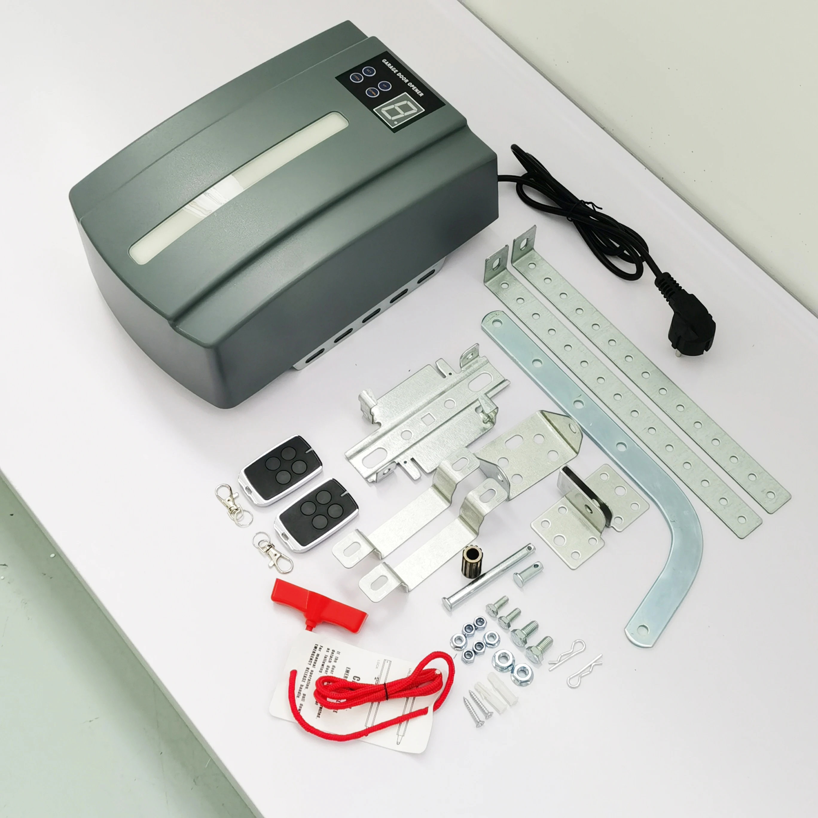 Chain Drive Mechanism Central Rolling Motor Power Lift Garage Door Opener with LED Bulbs