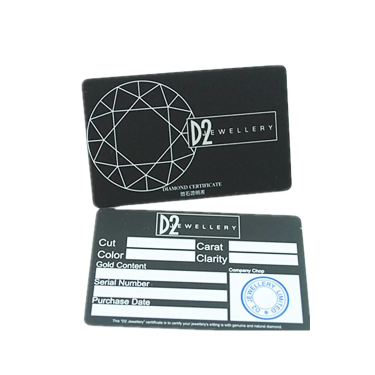 Custom Design Brand Products Warranty Guarantee Authenticity Card  Certificate Plastic PVC Cards - China Guarantee Card PVC Cards, Warranty  Card Plastic Cards