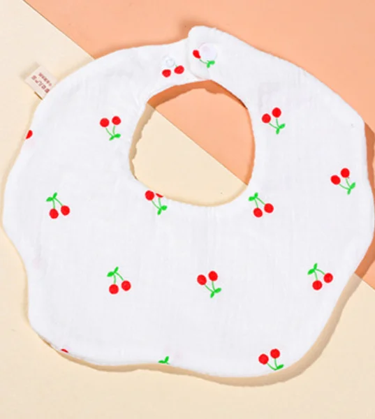 100%  organic cotton muslin baby bibs for newborn details