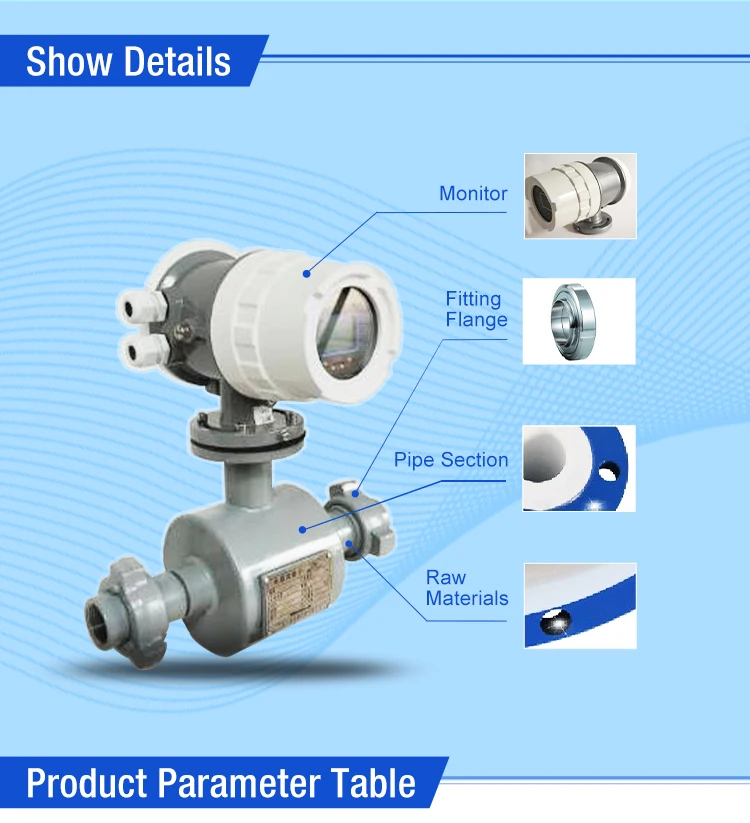 Insertion  Electromagnetic Flow Meter Water Flow Meter Oil Flow Meter Stable Measure Flow Meter