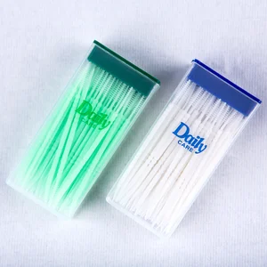 Daily Care Economical Interdental Brushes Disposable Plastic Interspace Pick Mint Flavored Dental Toothpick