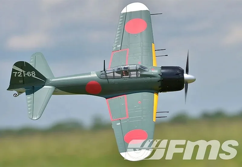 Authentic FMS A6M5 Zero 1100mm Warbird PNP RC Airplane - EPO Foam