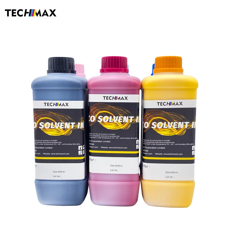 Новый продукт, экологически чистые печатные чернила на основе растворителя для струйного принтера Epson L1300 L1800