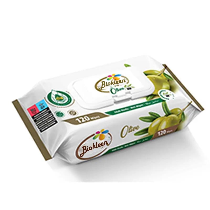 Biokleen Custom Free Sample 120PCS Rose Olive Mint Raspberry Baby WET WIPES