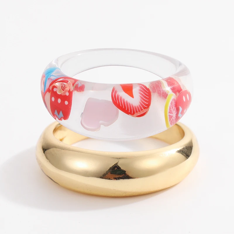 vuitton clear resin ring