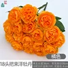 18 têtes de pivoines, orange
