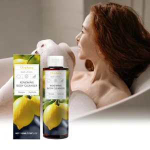 Private Label Whitening Brightening Lightening Moisturizing Lemon Renewing Body Cleanser Wash Shower Gel