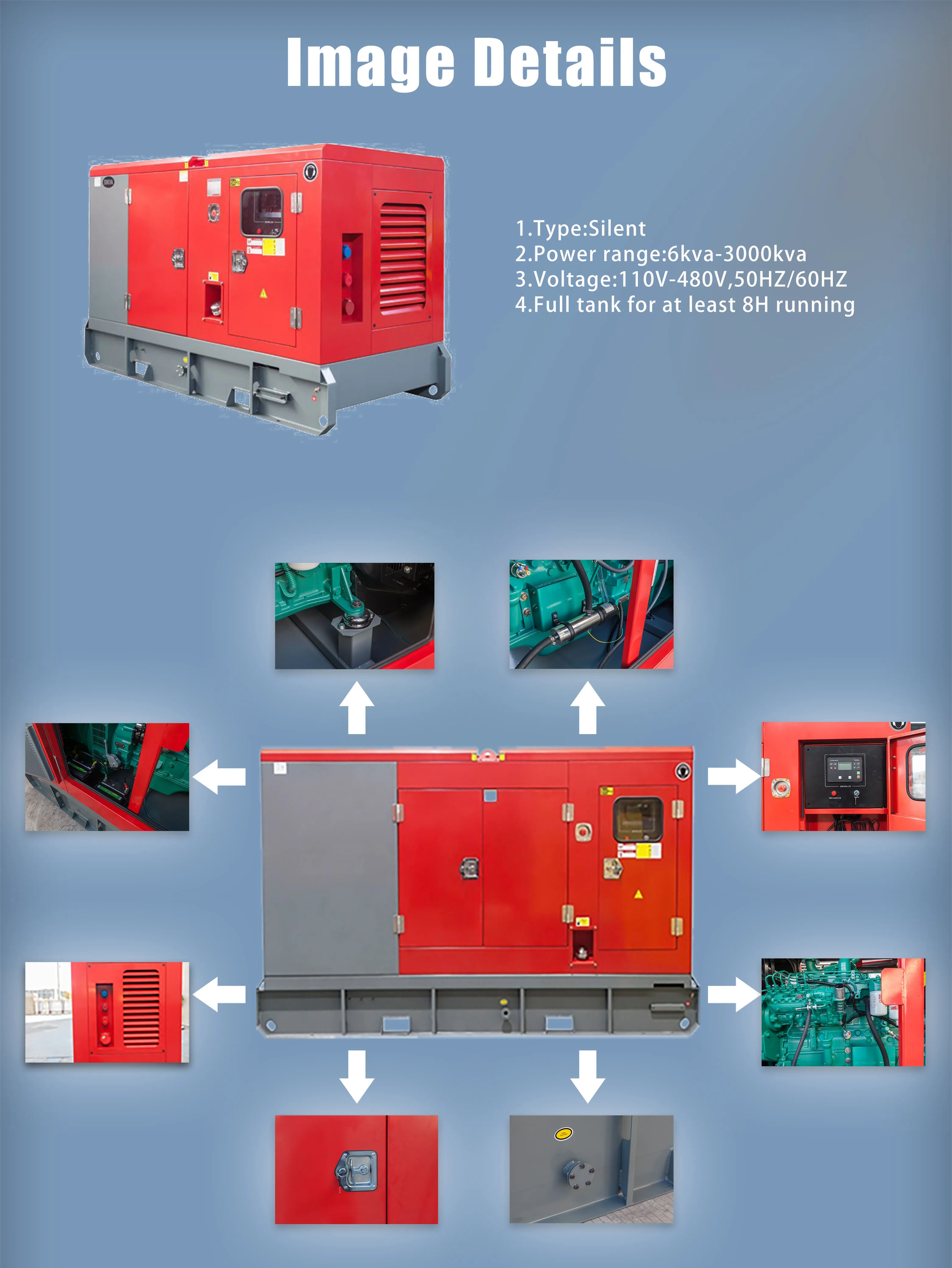Fuel Free Generator 15 Kva 20 Kva 35 Kva 40kva Diesel Generator Price