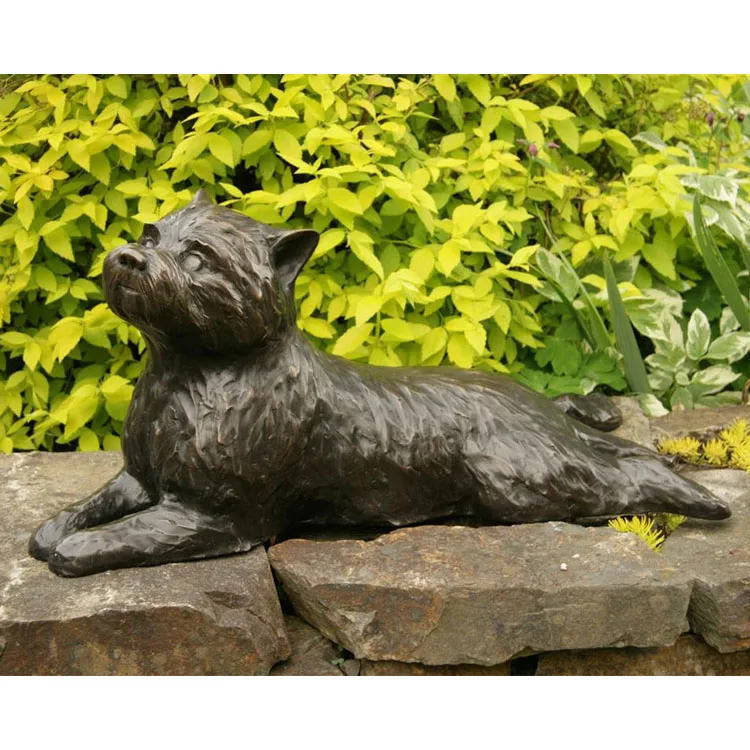 動物ケアンテリアブロンズ彫刻、屋外ブロンズ犬の像| Alibaba.com