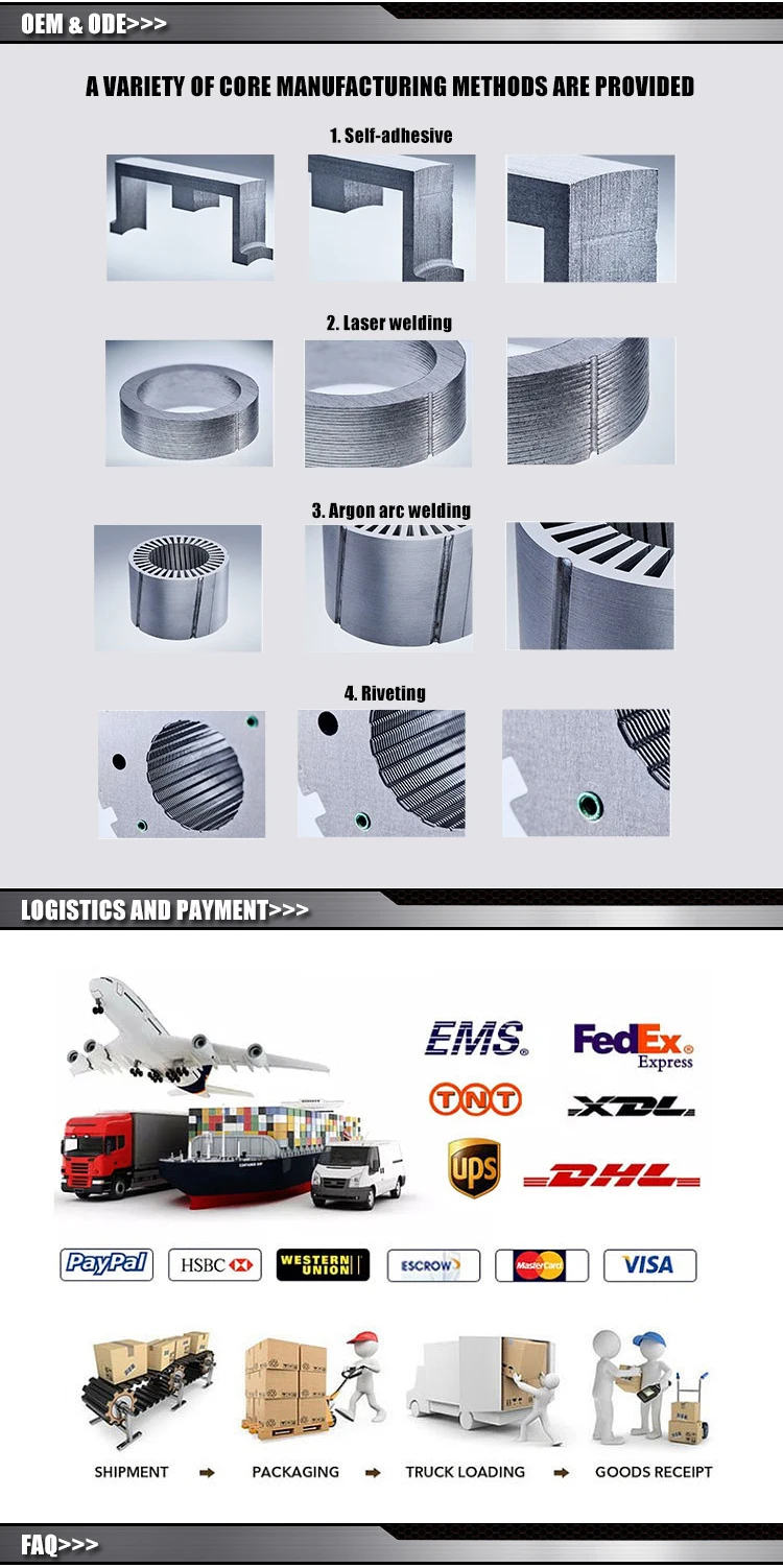 Silicon Laminated Stator Rotor As Laminated Stator Core For Motors