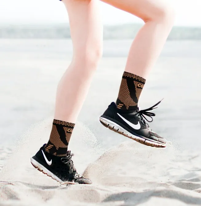 Breathable Compression Copper Stable Support Knitting Ankle Brace