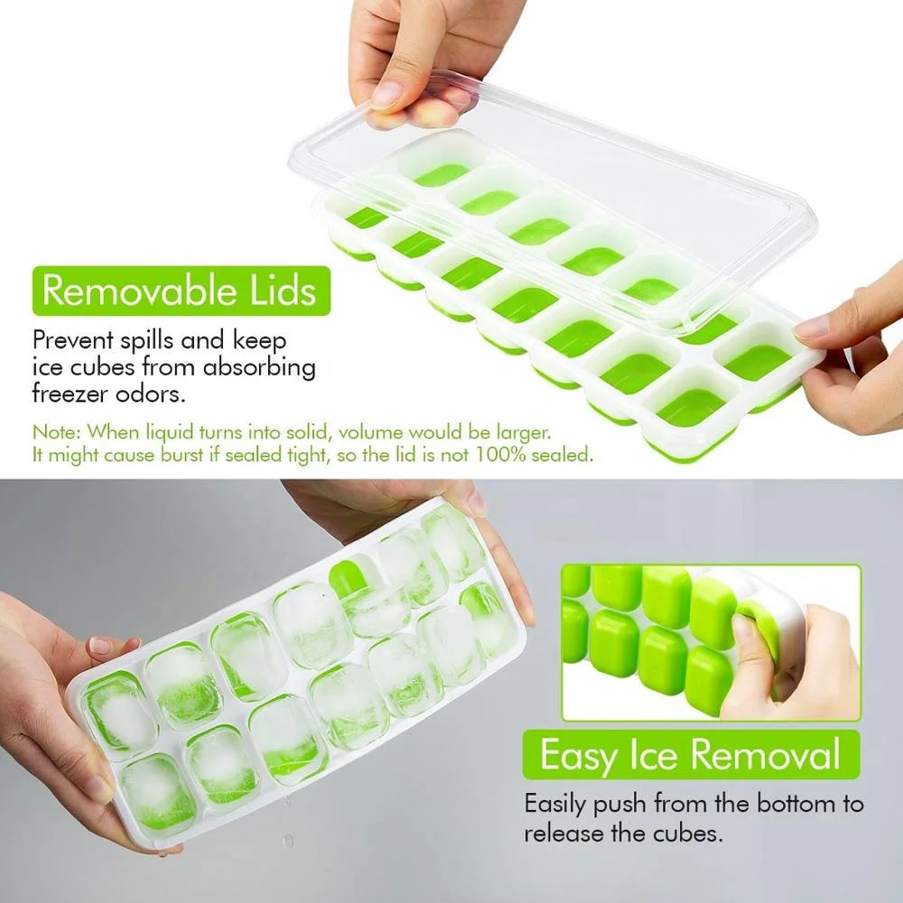 HAIXIN Hot Selling Ice Cube Tray With Cover Wholesale Custom Bpa Free  Durable Ice Mold