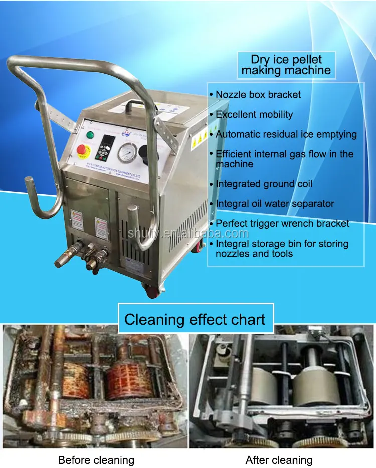 dry ice blaster cleaning machine industrial