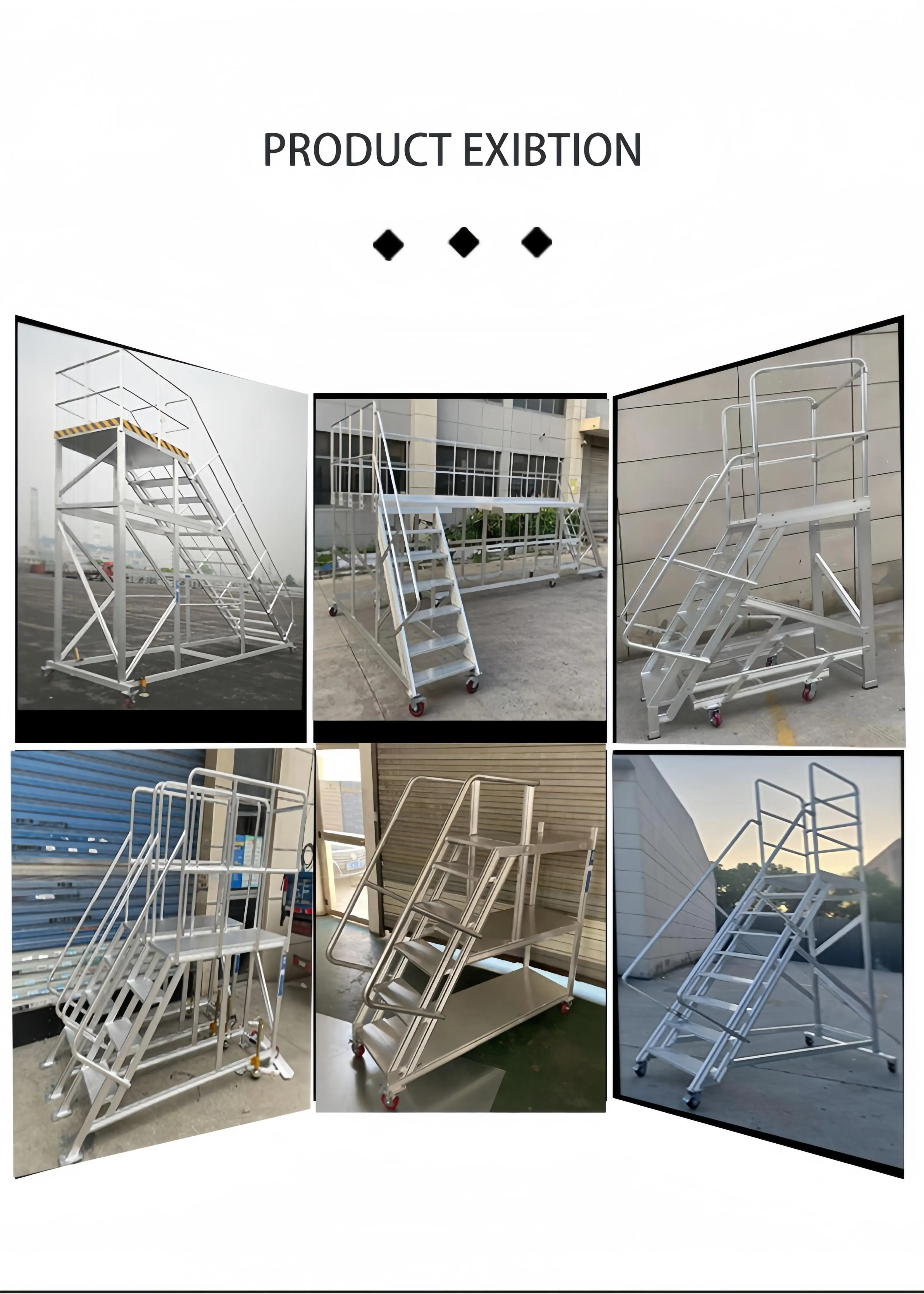 Customized Aluminum Alloy Aircraft Maintenance Platform Working Ladder for Airport Use Industrial Equipment