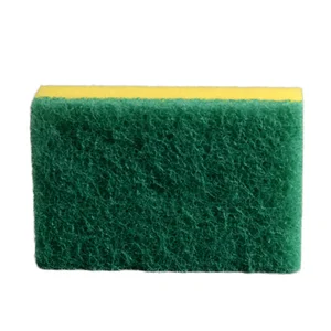High Quality Polyurethane Foam Scouring Cleaning Kitchen Sponge With Scouring Pad