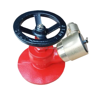 Red color John Morris Fire Hydrant Valve 90 degree right angle Hose Valve Angle Flanged End 10K
