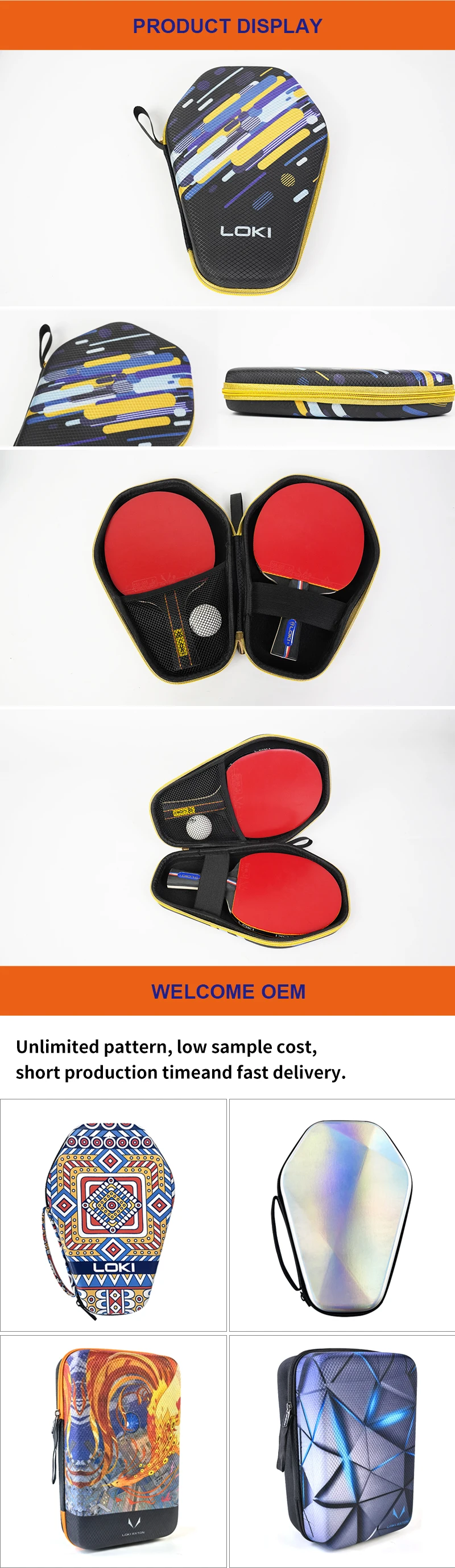VISEMAN Table Tennis Racket Cover, Ping Pong Paddle Togo