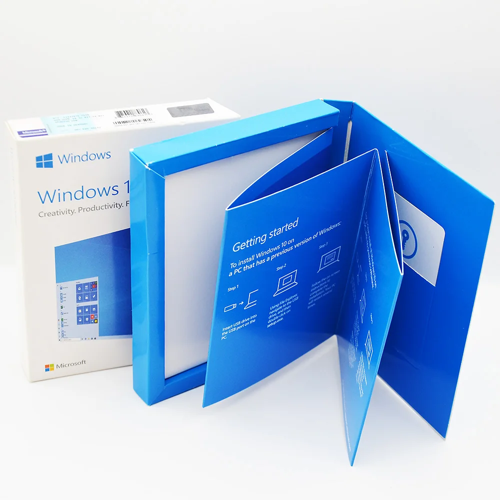 GAGNEZ 10 le logiciel chaud à la maison de vente d'emballage de détail de la Microsoft Windows 10 à la maison de logiciel de système d'exploitation